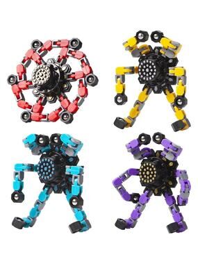 Gokeey Transformable Fidget Spinners 4 Pack Stress Relief Sensory Toy Kids New